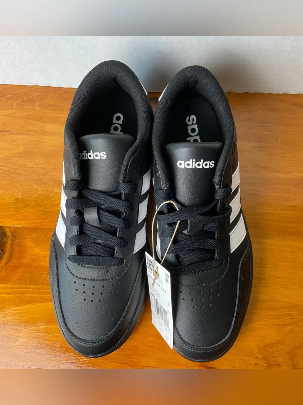 Adidas Breaknet 3.0 J Sneakers Kids Women’s 6 Black White JR8447